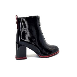 Elue Par Nous Elue Par Nous Paella Cuir Noir Vernis Bottines