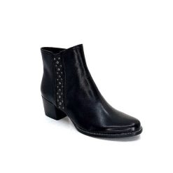 Regarde Le Ciel Regarde Le Ciel Isabel 56 Delice Cuir Noir Bottines