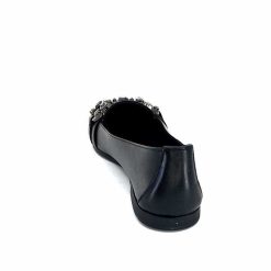 398-ivoire Ivoire 1M23035 Cuir Noir Ballerines