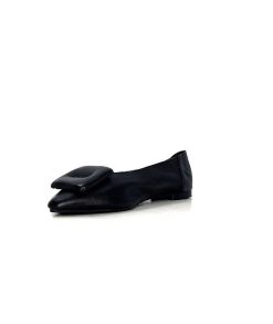 382-ivoire Ivoire 4010 Cuir Noir Ballerines