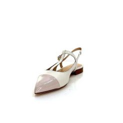 Ivoire0347b Ivoire Ch788 Cuir Creme Ballerines