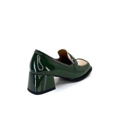 noa harmon Noa Harmon 9581-M01 Ben Cuir Vernis Vert Mocassins