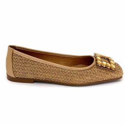 382-ivoire Ivoire 97574 Tk2 Raffia Beige Ballerines