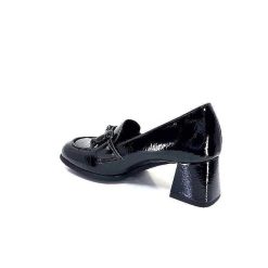 Ivoire0130a Ivoire 204823 Cuir Vernis Noir Mocassins