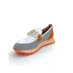 Hispanitas Hispanitas Hv 243461 Cuir Blanc Orange Mocassins