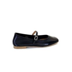 We Do Ivoire 55362 Cuir Noir Ballerines