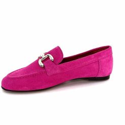 Ivoire0209b Ivoire 12807 Daim Fuchsia Mocassins