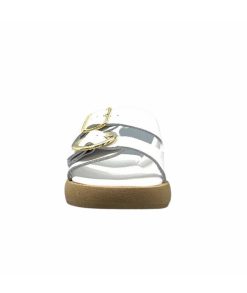 top tris srl Ivoire 8022-02 Cuir Blanc Mules