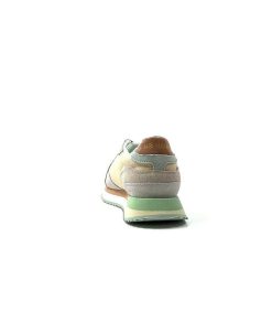 No Name No Name Mia Jogger Daim Textile Beige Pastel Vert Baskets