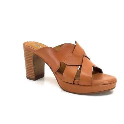 Ivoire0399a Ivoire 6080 Cuir Cuoio Mules