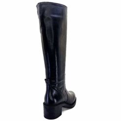 398-ivoire Ivoire 5282 Livv Cuir Noir Bottes