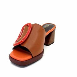 noa harmon Noa Harmon 9678M07 Cuir Multi Marron Orange Mules