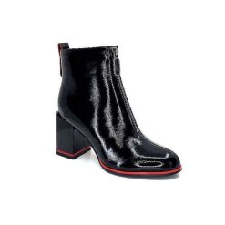 Elue Par Nous Elue Par Nous Paella Cuir Noir Vernis Bottines