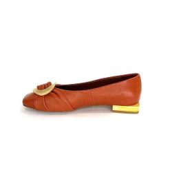 angel alarcon Angel Alarcon 24004 Cuir Orange Ballerines