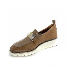 XSA Xsa 9977 Cuir Vernis Daim Beige Mocassins