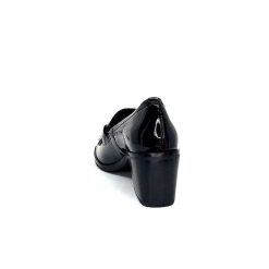 Ivoire0236a Ivoire 78006 Fortunato Cuir Vernis Noir Mocassins