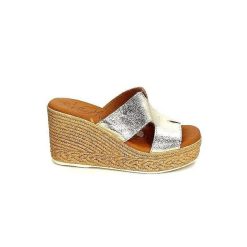 oh my sandals - innova footwear Ivoire 5458 Cuir Or Mules