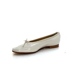 l'arianna L'Arianna 1705 Cuir Vernis Creme Ballerines