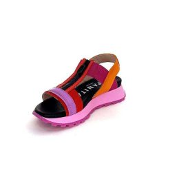 Hispanitas Hispanitas Chv 243308 Cuir Rouge Orange Fuschia Plateformes