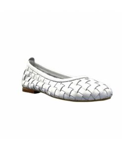 355-ivoire Ivoire 35.45.E201 Cuir Blanc Ballerines