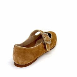 Ivoire0532 Ivoire H447 Sf28 Daim Camel Ballerines