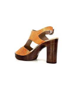 Myma Myma 6580/01 Cuir Metal Orange Sandales