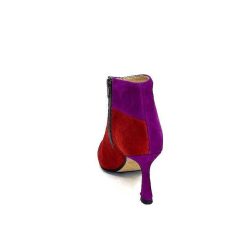 l'arianna L'Arianna Tr1672 Daim Prune Rouge Fushia Bottines