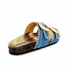 ciucani enrico Semerdjian Arona Textile Bleu Jeans Mules