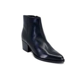 Ivoire0104a Ivoire 46105 Cuir Noir Bottines