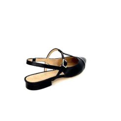 Ivoire0347b Ivoire Ch788 Cuir Noir Ballerines