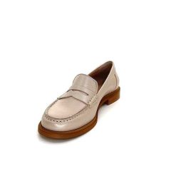 elisa lanci - lady shoes Ivoire Elsa N252 Cuir Beige Nacre Mocassins