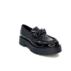 Ivoire0130a Ivoire 1M4158 Cuir Vernis Noir Mocassins