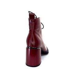 Elue Par Nous Elue Par Nous Paliki Cuir Rouge Bottines