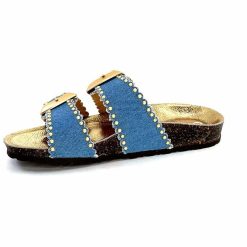 ciucani enrico Semerdjian Arona Textile Bleu Jeans Mules