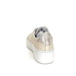 Méliné Meline Pf 7 Acc Var 9102 Cuir Beige Bijoux Baskets