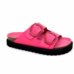 genuins factory s.l Genuins G105681 Cuir Fushia Mules