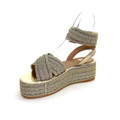 Ivoire0467a Fiorina S213 Flo 699 Raffia Dore Strass Plateformes