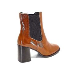 We Do Ivoire 99647A Cuir Vernis Ocra Bottines