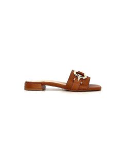 Ivoire0346a Ivoire 22682 Cuir Marron Mules