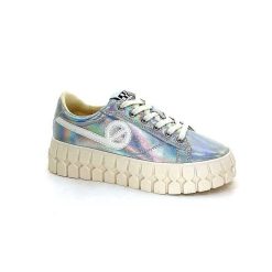 No Name No Name Play Sneaker W Cuir Argent Irise Baskets