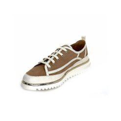 XSA Xsa 9951 Cuir Daim Beige Marron Baskets