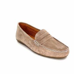 Ivoire0209b Ivoire 11163 Daim Taupe Mocassins