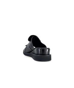 Ivoire-354 Ivoire 107911 Cuir Noir Mules