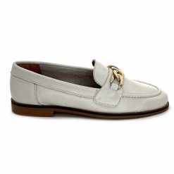 Ivoire0209b Ivoire 12779 Cuir Beige Creme Mocassins