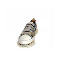 XSA Xsa 8010 Cuir Beige Rafia Multicolore Baskets