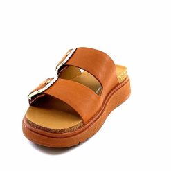 Fitflop Fitflop He8/592 Cuir Camel Mules