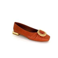 angel alarcon Angel Alarcon 24004 Cuir Orange Ballerines