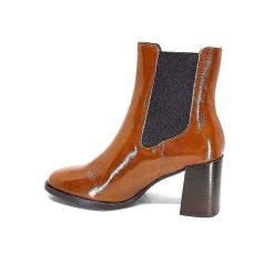 We Do Ivoire 99647A Cuir Vernis Ocra Bottines