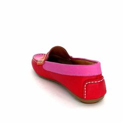 Ivoire0209b Ivoire 10322 Sauvage Cuir Rose Rouge Orange Mocassins