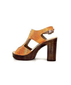 Myma Myma 6580/01 Cuir Metal Orange Sandales